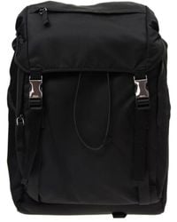 Prada - Logo Details Backpack - Lyst