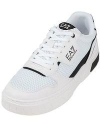 EA7 - Lace-Up Low-Top Casual Shoes - Lyst