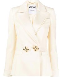 Moschino - Faucet Handle Double-Breasted Blazer - Lyst