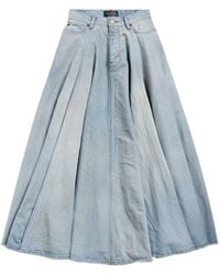 Balenciaga - Cotton Maxi Skirt - Lyst