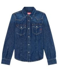 DIESEL - De-Waves Western Denim Shirt - Lyst