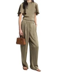 Michael Kors - Satin Cape Sleeve Blouse - Lyst
