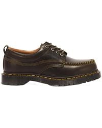 Dr. Martens - Lowell Leather Moc Toe Shoes - Lyst