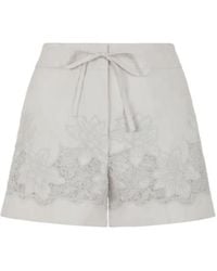 P.A.R.O.S.H. - Floral-Embroidered Shorts - Lyst
