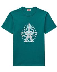 KENZO - Eiffel Tower Design' Slim T-Shirt - Lyst