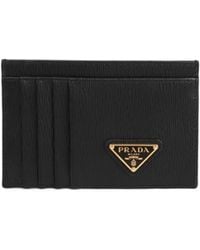 Prada - Logo Card Holder - Lyst