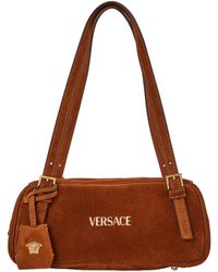 Versace - Solid Color Shoulder Bag - Lyst