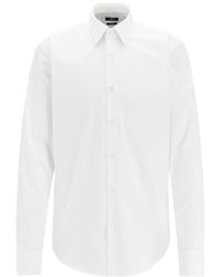 BOSS - Lapel Button Shirt - Lyst