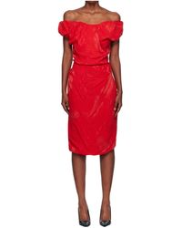 Vivienne Westwood - Ginnie Amber Midi Dress - Lyst