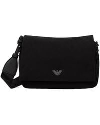 Emporio Armani - Logo-Plaque Messenger Bag - Lyst