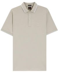 BOSS - Boss Logo Trim Polo Shirt - Lyst