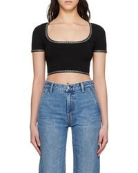 Alexander Wang - Logo-Detailed Crop Top - Lyst