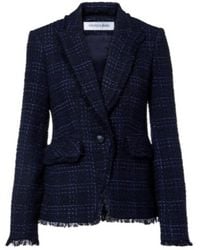 Veronica Beard - Checked Tweed Blazer - Lyst
