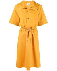 KENZO - Short-Sleeved Midi Dress - Lyst