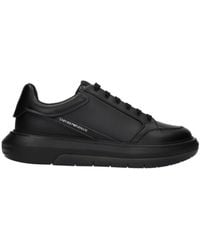 Emporio Armani - Logo-Printed Lace-Up Sneakers - Lyst