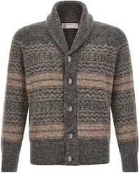 Brunello Cucinelli - 'Nordic Jacquard' Cardigan - Lyst