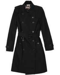 Burberry - Lapel Double-Breasted Medium-Long Trench Coat - Lyst