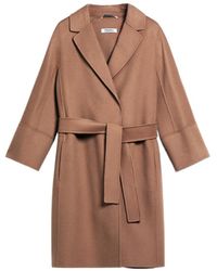 Max Mara - 'S Arona Belted Long-Sleeved Coat - Lyst