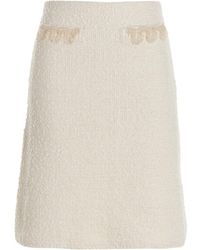 Lanvin - High Waist Mini Skirt - Lyst