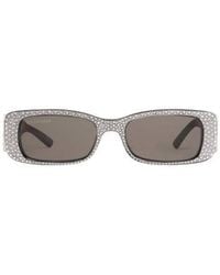 Balenciaga - Eyewear Rectangular Frame Sunglasses - Lyst