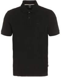 BOSS - Boss Pallas Embroidered Straight Hem Polo Shirt - Lyst