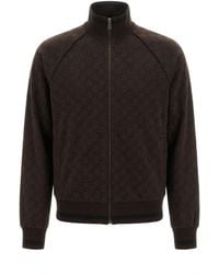 Gucci - Gg Jersey Jacquard Zip Jacket - Lyst
