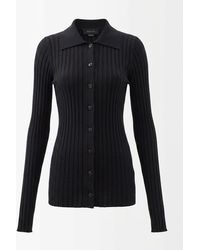 Gucci - Fine Rib Viscose Cardigan - Lyst