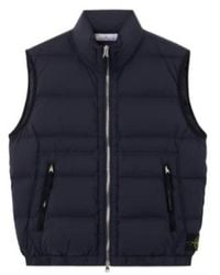 Stone Island - Mock Neck Zipped Padded Vest - Lyst