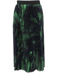 Off-White c/o Virgil Abloh - Graphic Printed Pleated Skirt - Lyst