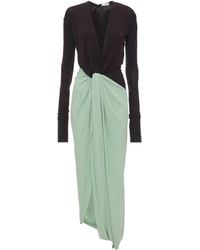 Victoria Beckham - Long-Sleeved Knot Dress - Lyst
