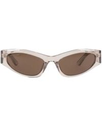 Balenciaga - Solid-Color Wrap-Around Sunglasses - Lyst