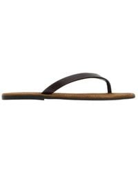 The Row - Beach Thong Slippers - Lyst