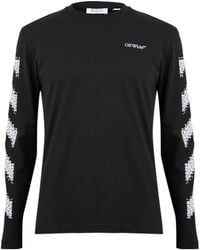 Off-White c/o Virgil Abloh - Logo Long-Sleeve T-Shirt - Lyst