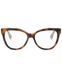 Fendi - Eyewear Cat-Eye Frame Glasses - Lyst