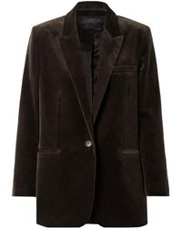 Nili Lotan - Diane Cotton-Blend Velvet Blazer - Lyst