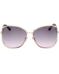 Tom Ford - Eyewear Marta Round Frame Sunglasses - Lyst