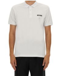 Moschino - Logo Detailed Polo Shirt - Lyst