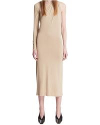 Mugler - One-Shoulder Jersey Dress - Lyst