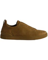 ZEGNA - Triple Stitch Secondskin Sneakers - Lyst