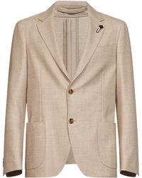 Lardini - Single-Breasted Patch Pocket Blazer - Lyst