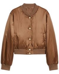Max Mara - 'S Buttoned Long-Sleeved Bomber Jacket - Lyst