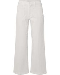 Mother - Ankle Mid-Rise Straight-Leg Jeans - Lyst