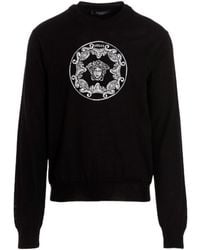 Versace - Medusa-Jacquard Wool Jumper - Lyst