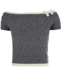 ShuShu/Tong - Off-The-Shoulder Sweater - Lyst