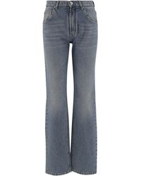 Blumarine - Logo Printed Straight-Leg Jeans - Lyst