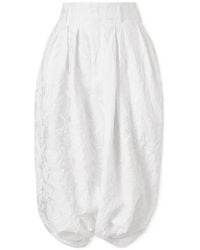 Comme des Garçons - Pleated Jacquard-Knit Wide-Leg Pants - Lyst