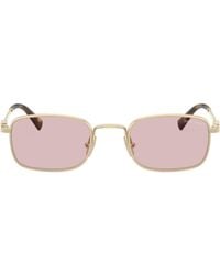 Miu Miu - Eyewear Rectangular Frame Full Rim Sunglasses - Lyst