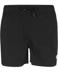 K-Way - Logo Swim Trunks - Lyst