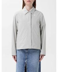 K-Way - Logo Patch Zip-Up Jacket - Lyst