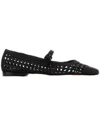 Santoni - Luce Woven Mary Jane Ballet Flats - Lyst